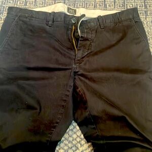 J. Crew stretch Athletic Tapered Slim Pants in black 35x32